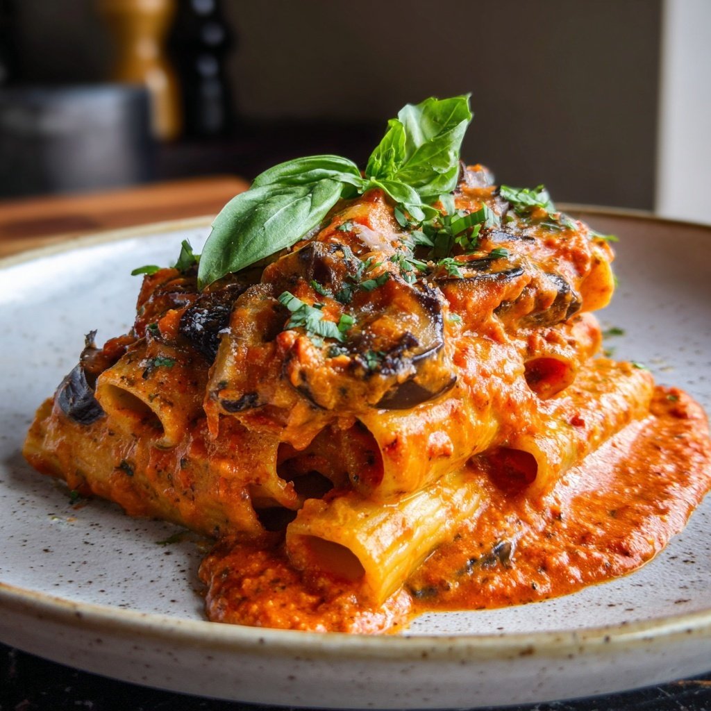 Internationale Küche Italienische Pasta alla Norma