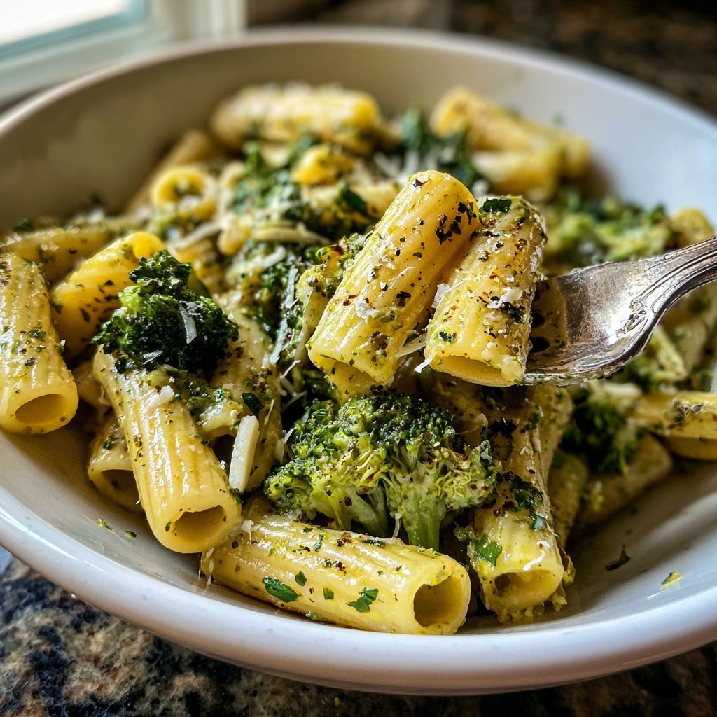 Rigatoni mit Brokkoli und Mandeln