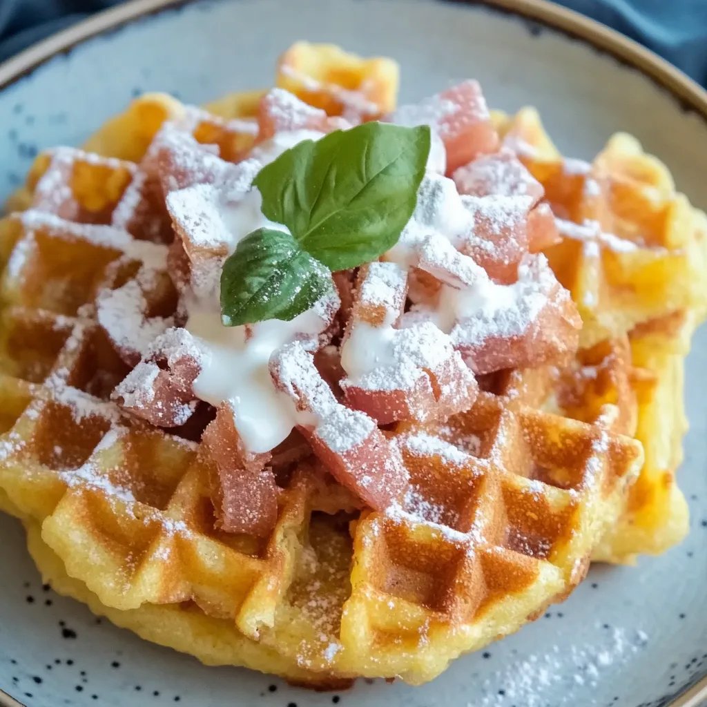 Knusprige Waffeln aus Kartoffeln