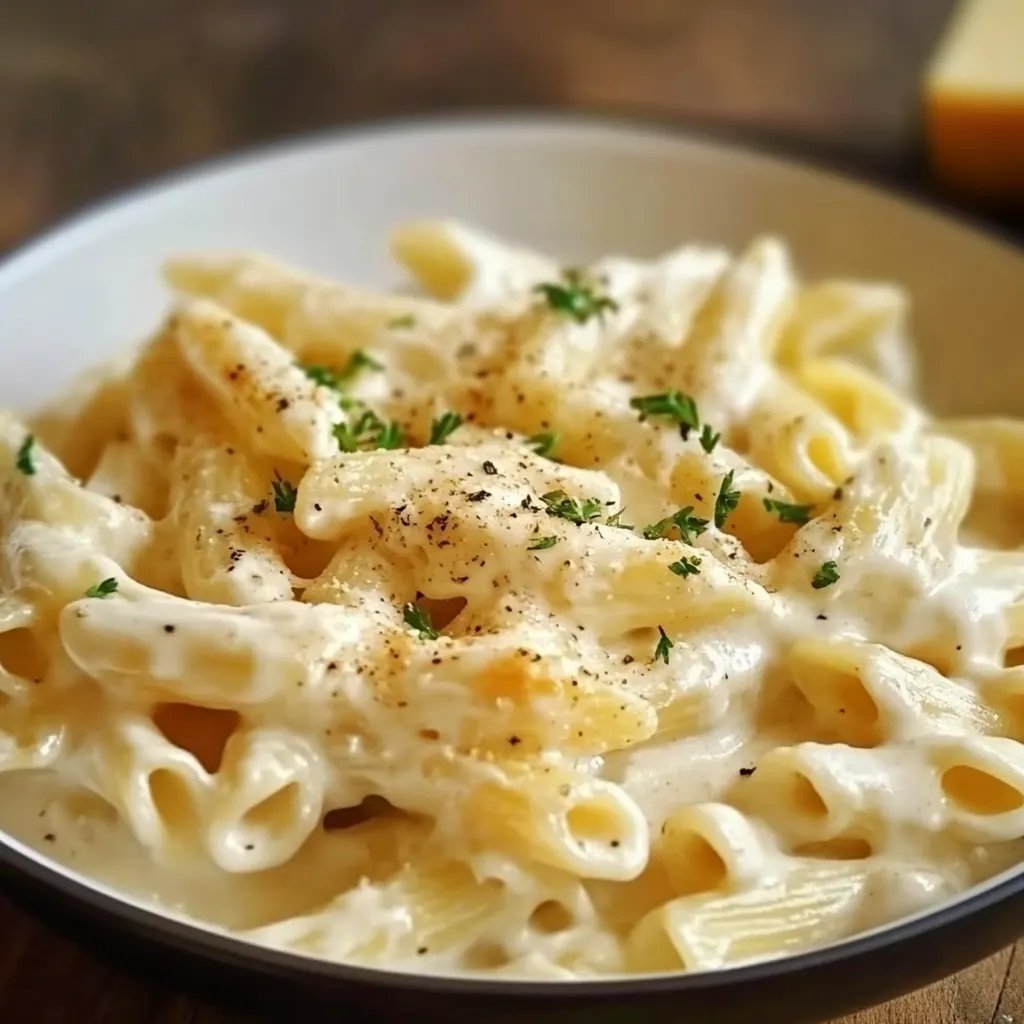 Nudeln in Käse Sahne Soße