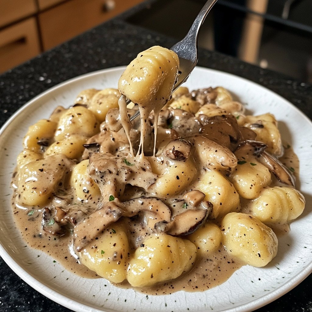 Gnocchi mit Pilzrahm