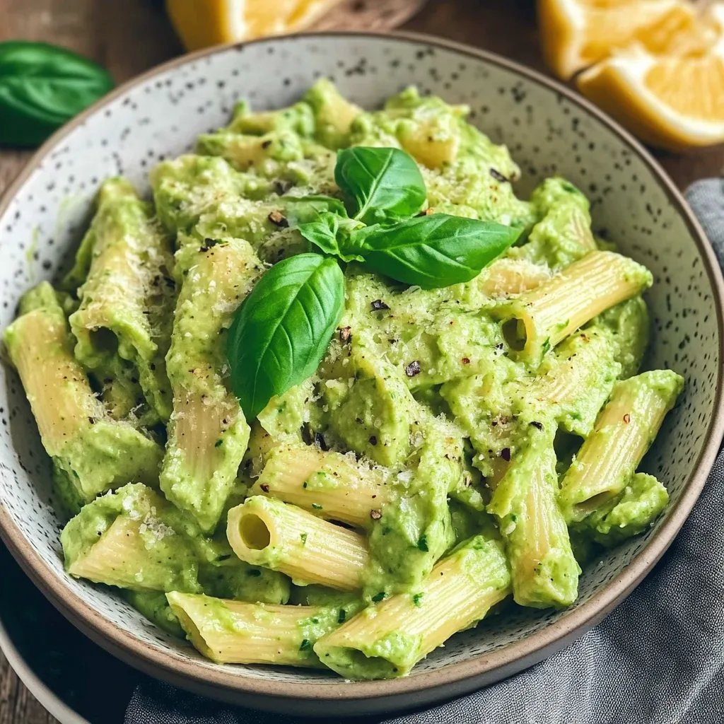 Avocado Frischkäse Pasta