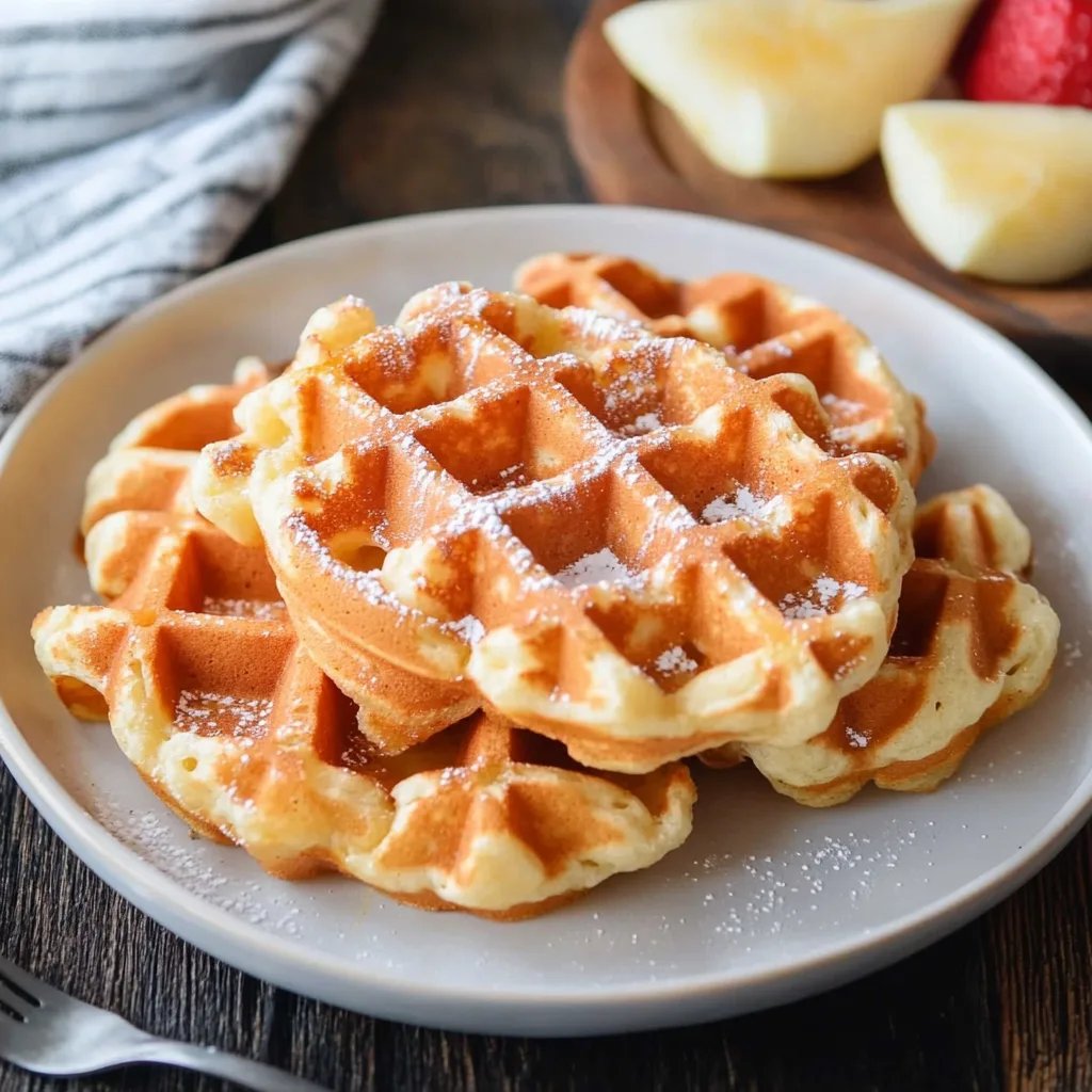 Einfache eifreie Waffeln