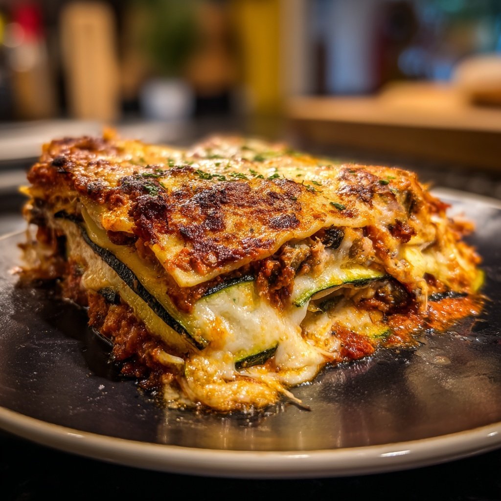 Lasagne mit Zucchini und Aubergine