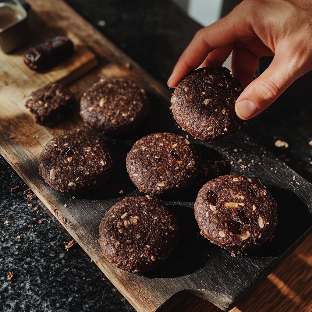 Protein Bällchen mit Kakao und Datteln