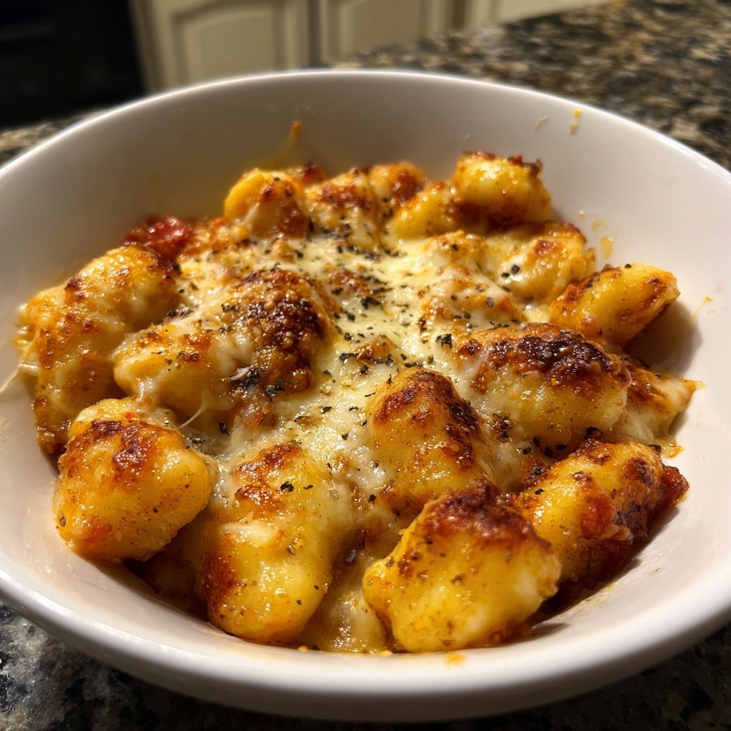Gnocchi aus dem Ofen mit Käse