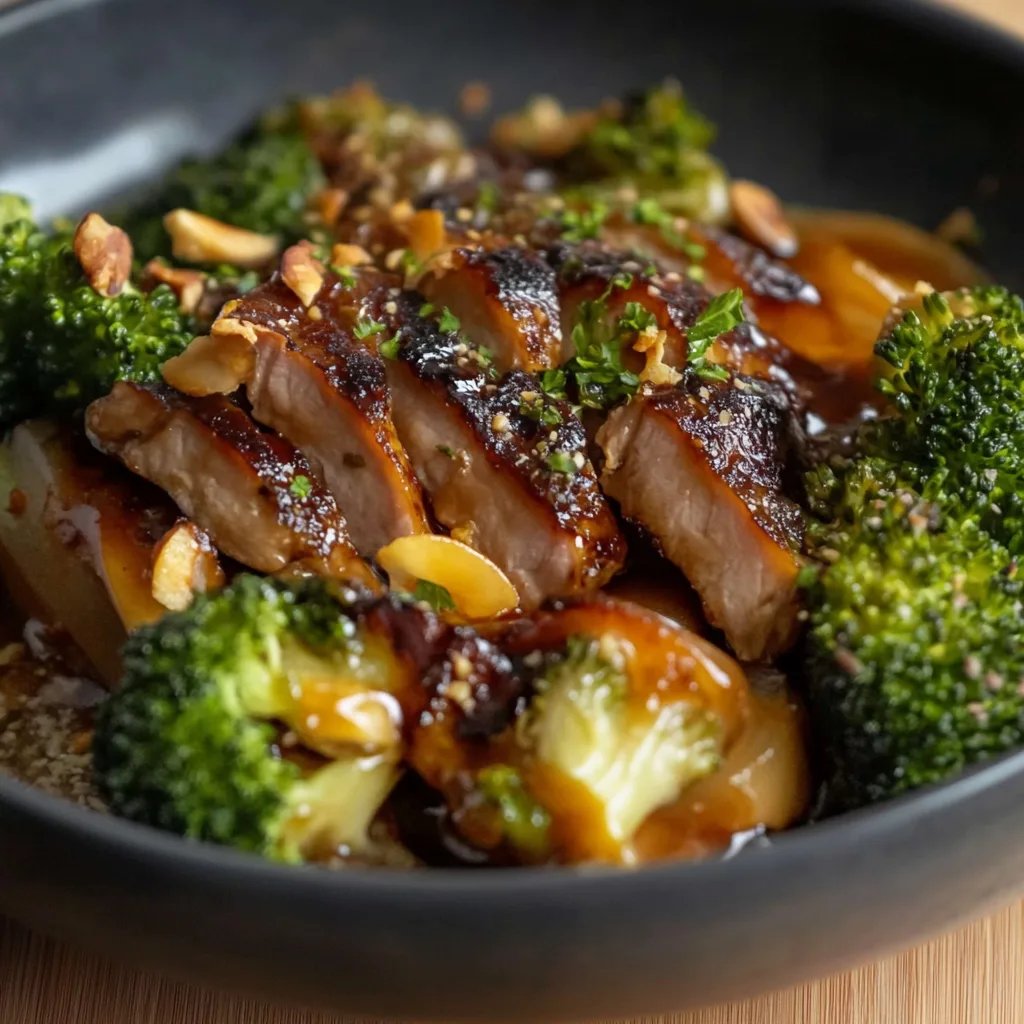 Veganer Rindfleisch & Brokkoli