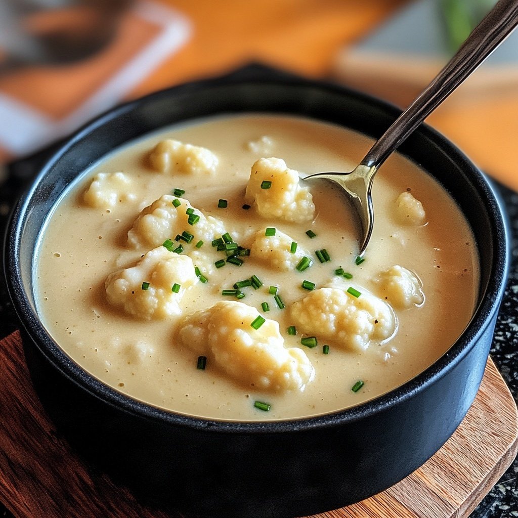 Leichte Blumenkohlsuppe ohne Sahne