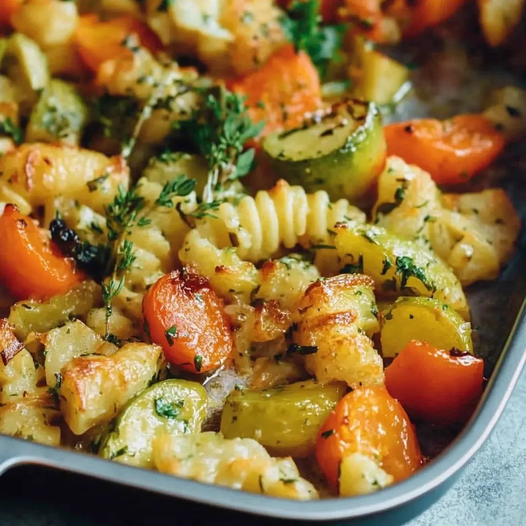 Gemüse-Nudel-Auflauf