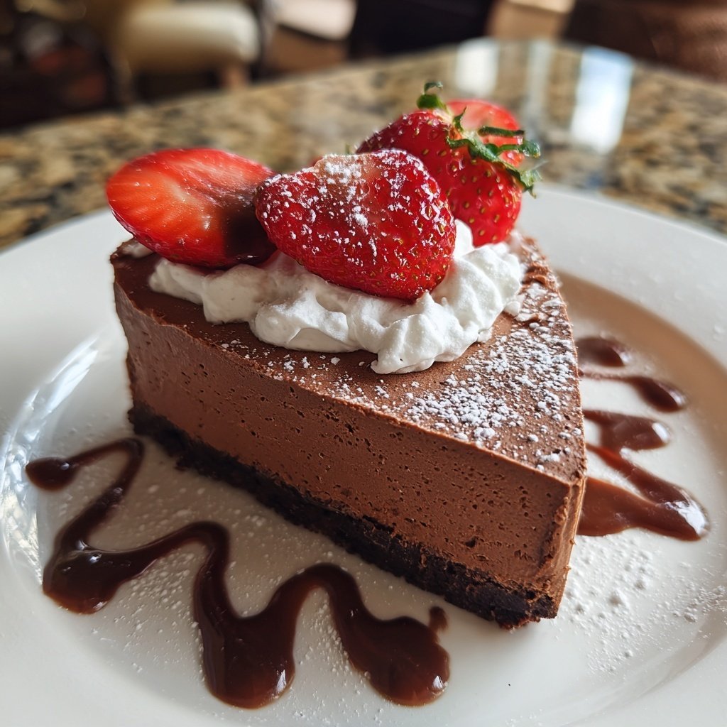 Valentinstag Dessert mit Schokolade