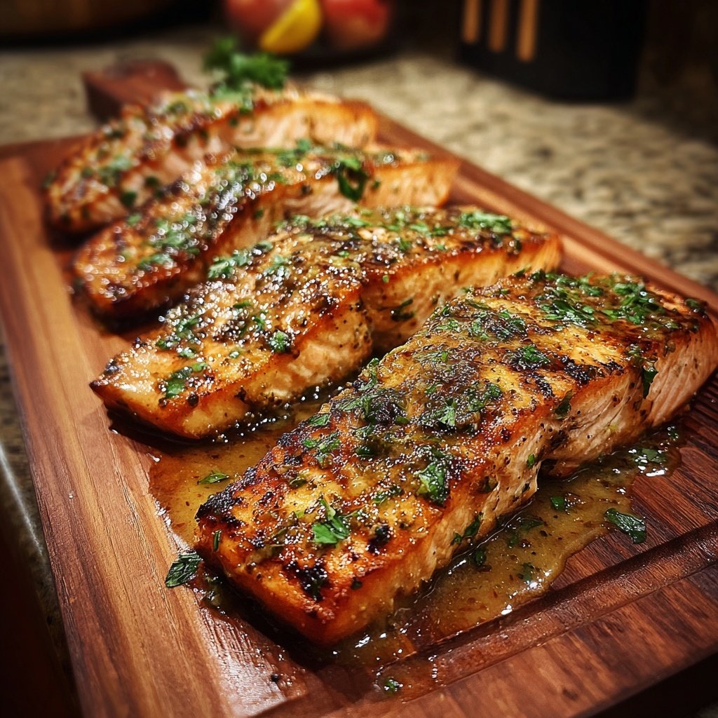 Gegrillter Lachs Mit Honig Senf