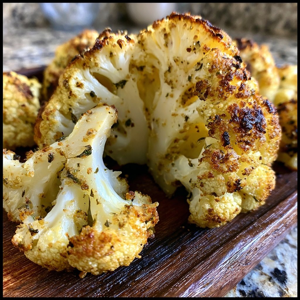 Blumenkohl aus dem Ofen mit Kreuzkümmel
