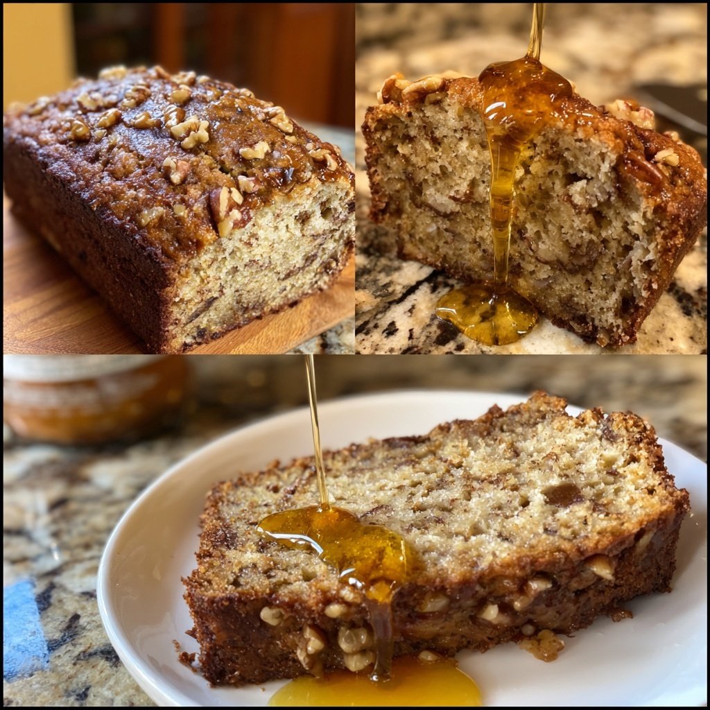 Bananenbrot mit Honig