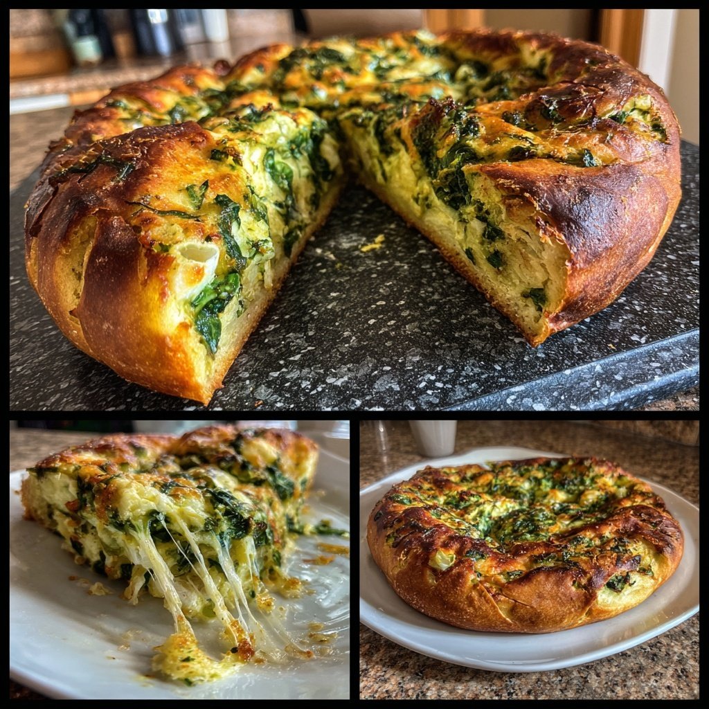 Zupfbrot Mit Spinat Und Feta