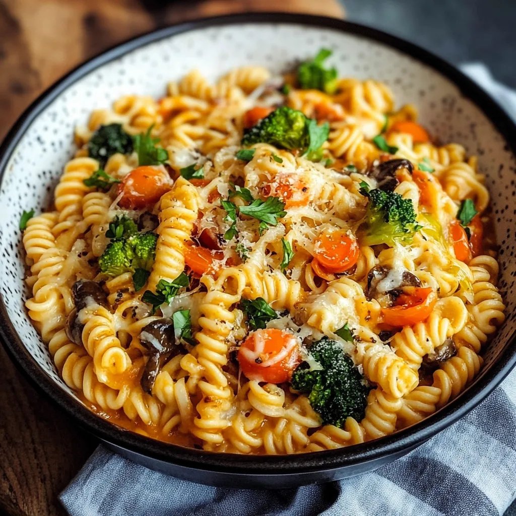 Einfacher Gemüse-Nudel-Auflauf