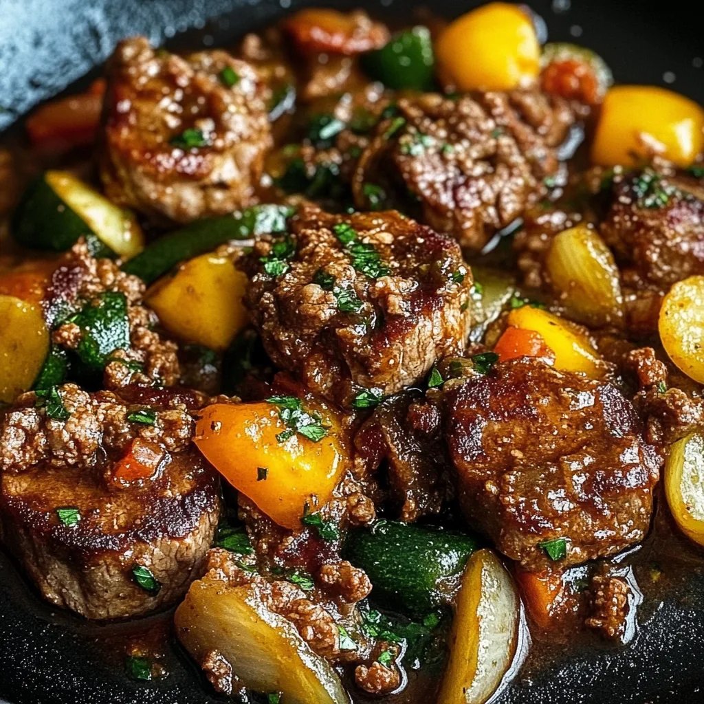 Kalorienarme Hackfleischpfanne mit Sommergemüse