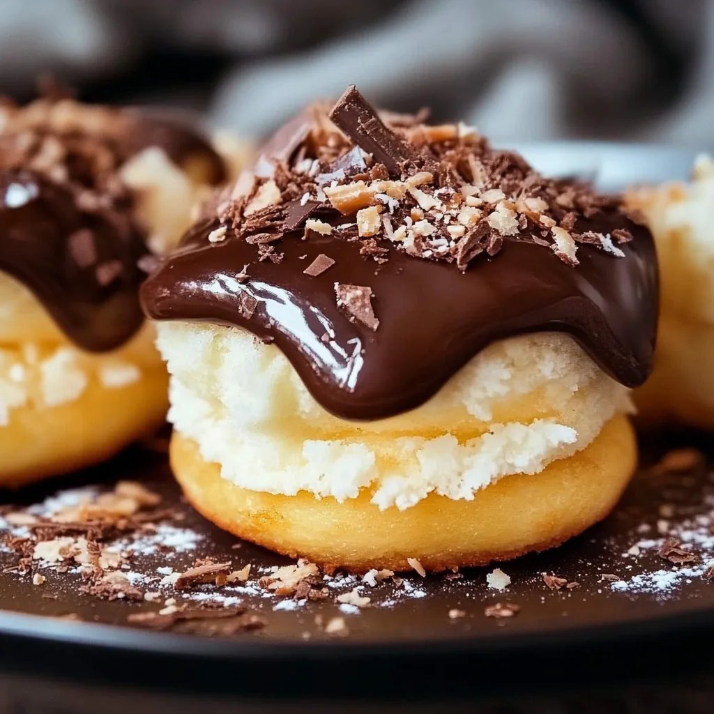 Vanilleplätzchen mit Kokos und Schokolade
