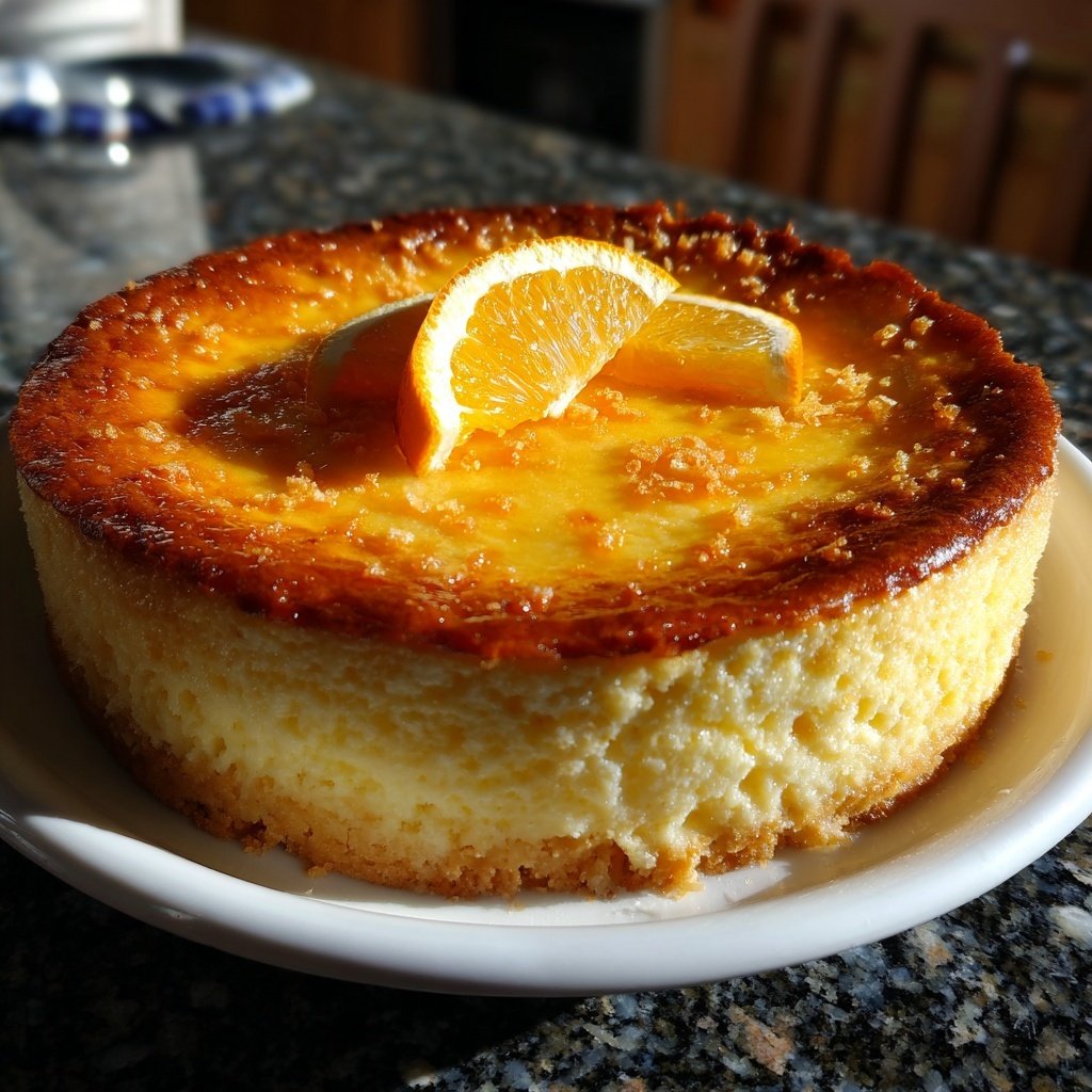 Käsekuchen mit Orangennote